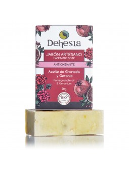 Jabón Artesano Antioxidante BIO con Granada y Geranio - Dehesia