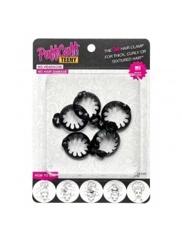 PUFFCUFF TEENY BLACK– 0,75" (Pack de 5 PCS.)