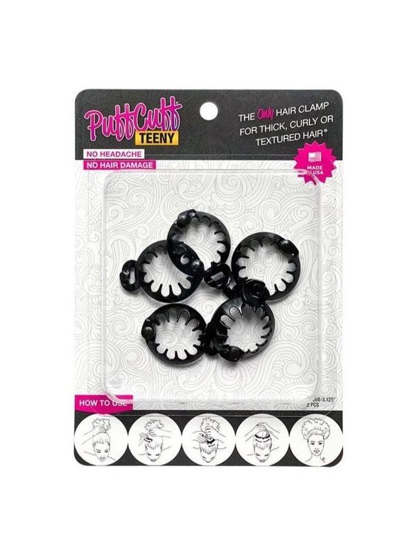 PUFFCUFF TEENY BLACK– 0,75" (Pack de 5 PCS.)