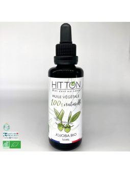 Aceite vegetal de jojoba Bio 50ml - Hitton