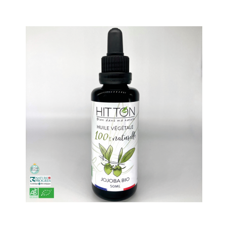 Aceite vegetal de jojoba Bio 50ml - Hitton