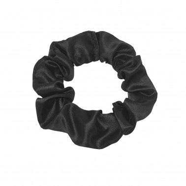 Scrunchie De Satén Negro - ANTIFRIZZ