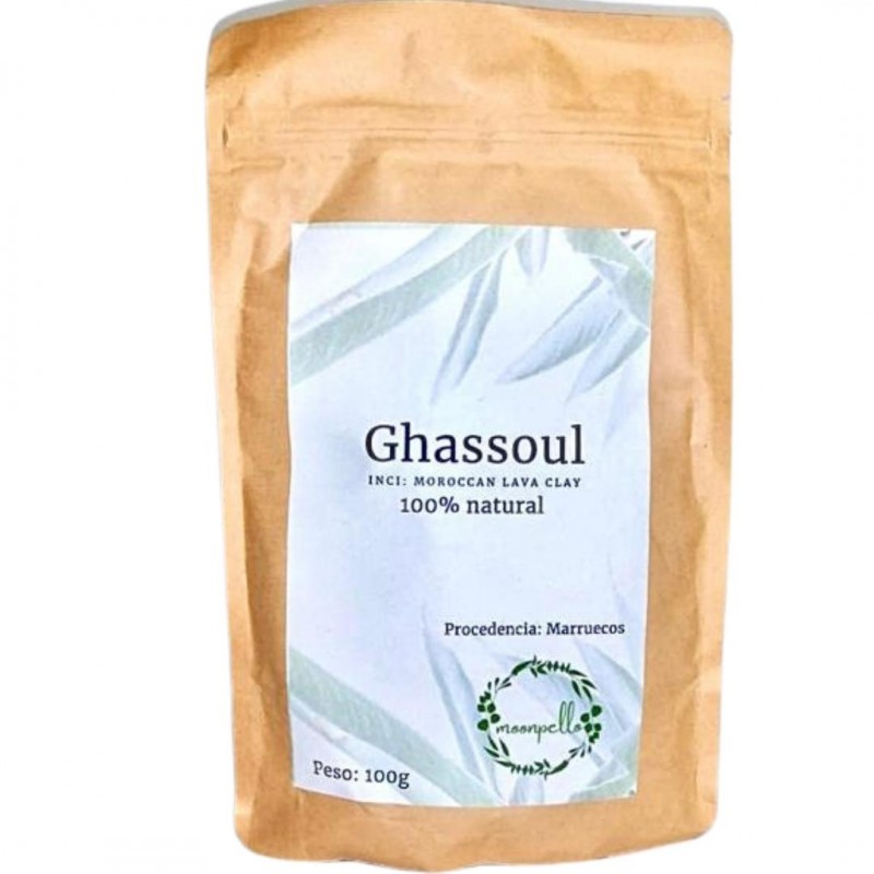 Arcilla Ghassoul Cuida de tu Cabello y Piel - Brillo Natural para tu Piel y  Cabello Fuerte 