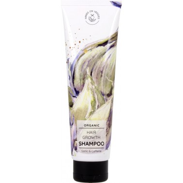 Organic Hair Growth Garlic & Caffeine Shampoo 150ml - Hands On Veggies