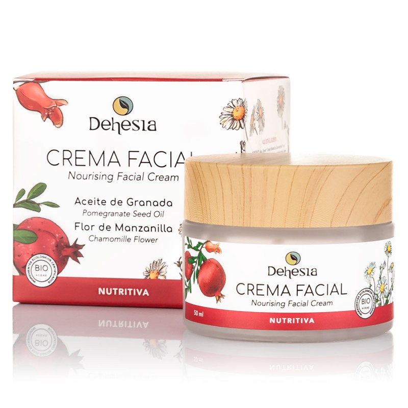 Crema Facial Nutritiva BIO con Granada y Manzanilla 50ml - Dehesia