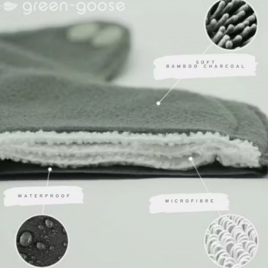 Compresas reutilizables talla M (Pack de 2) - Green-Goose