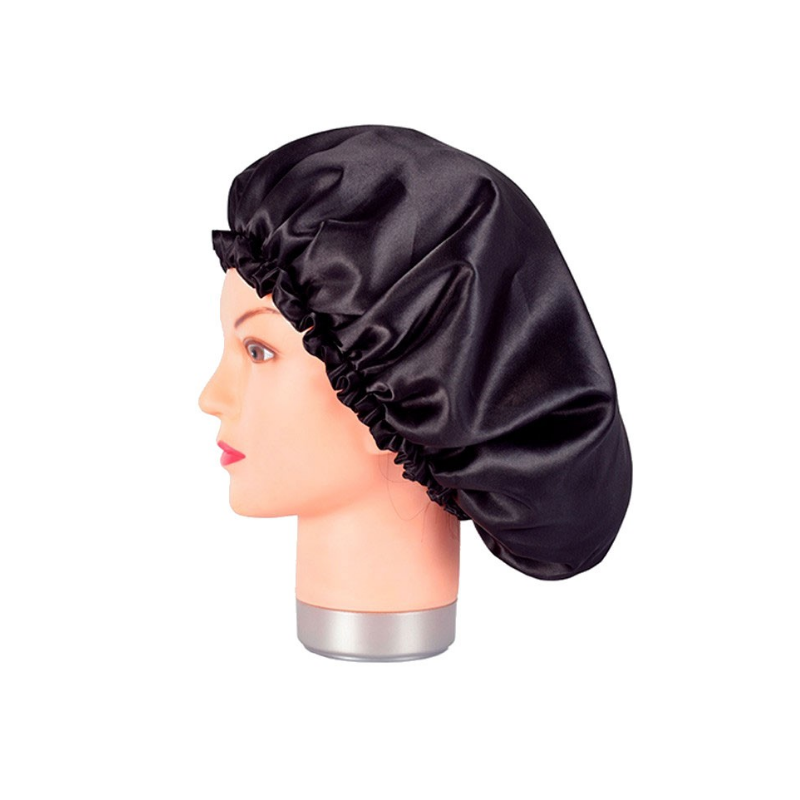 Gorro Satín/seda Dormir Cuidado Cabello Antifrizz Rizos