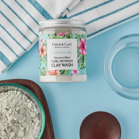 Coconut Mint Curl Refresh Clay Wash Flora & Curl 260GR