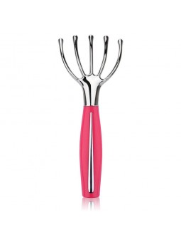 Puffcuff Sensitive Scalp Vibrating Massager in Pink and Chrome