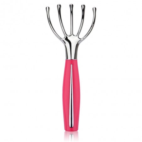 Puffcuff Sensitive Scalp Vibrating Massager in Pink and Chrome