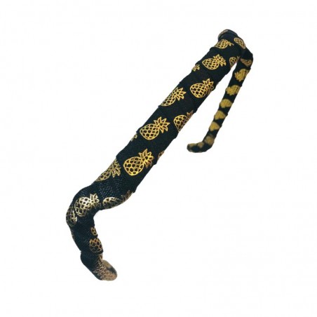 Zazzy Bandz Original Fit Gold Pineapples on Black