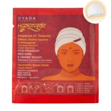 Gyada Cabello Hyalurvedic Impacco Ayurvedico In Tessuto Riflessante Red Haira 60ml