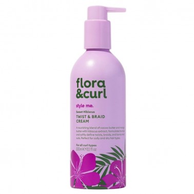 Flora & Curl Style Me Sweet Hibiscus Twist & Braid Cream 300ml