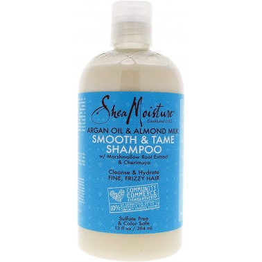 Shea Moisture Champú Argan Oil & Almond Milk Smooth & Tame Shampoo 384ML