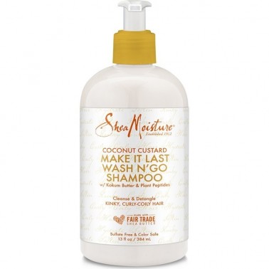 Shea Moisture Coconut Custard Make It Last Wash N´ Go Shampoo 384ml