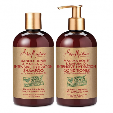 Shea Moisture Manuka Honey & Mafura Oil Pack Champú y Acondicionador