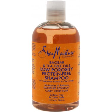 Shea Moisture Porosity Protein Free Champú 384ml
