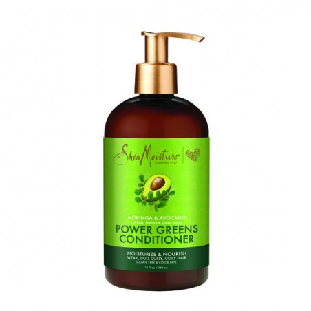 Acondicionador Shea Moisture Moringa & Avocado Power Greens Conditoner 384ml.