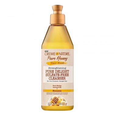 Creme Of Nature Pure Honey Hair Food Banana Pure Delight Sulfate Free Cleanser 355ml