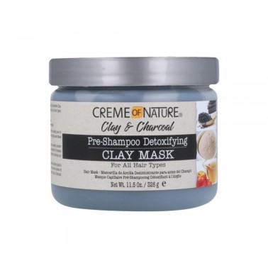 Creme of Nature Clay & Charcoal Pre-Shampoo Detoxifying Clay Mask 326g