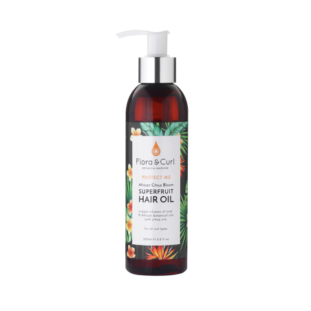 Flora & Curl African Citrus Superfruit Hair Oil 200ml.