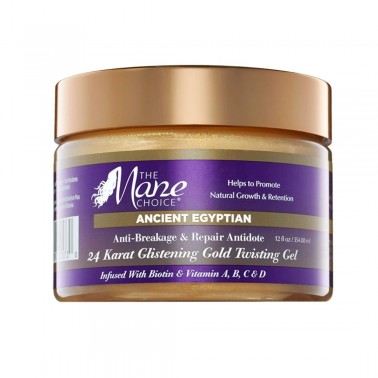 The Mane Choice Ancient Egyptian Anti-Breakage & Repair Antidote 24 Karat Glistening Gold Twisting Gel 355ml