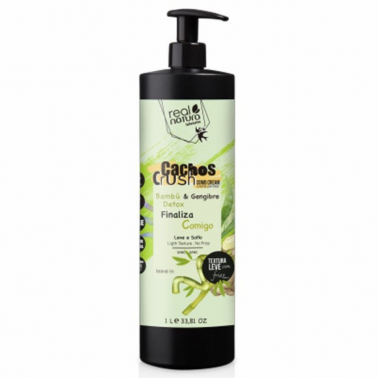 Real Natura Creme de Pentear Cachos Crush Bambú e Gengibre 1liter
