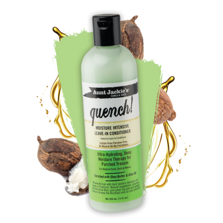 Acondicionador sin aclarado Quench! Moisture Intensive Leave-in Conditioner 355ml - Aunt Jackie's