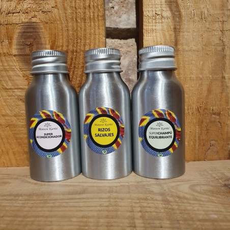 Pack Rutina Capilar MINI Trio Rizos Salvajes  - Maison Karité