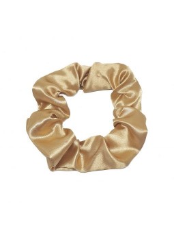 Scrunchie De Satén Dorado - ANTIFRIZZ