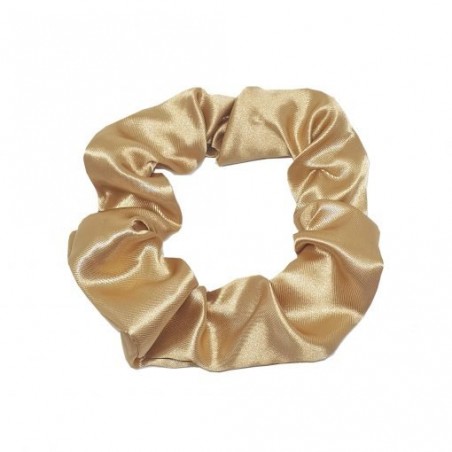 Scrunchie De Satén Dorado - ANTIFRIZZ