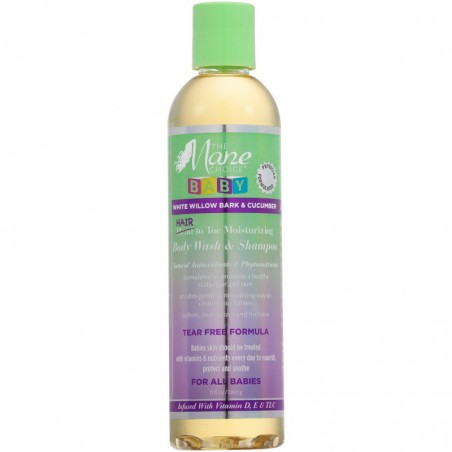 Champú White Willow Bark & Cucumber Baby Hair to Toe Wash & Shampoo - The Mane Choice