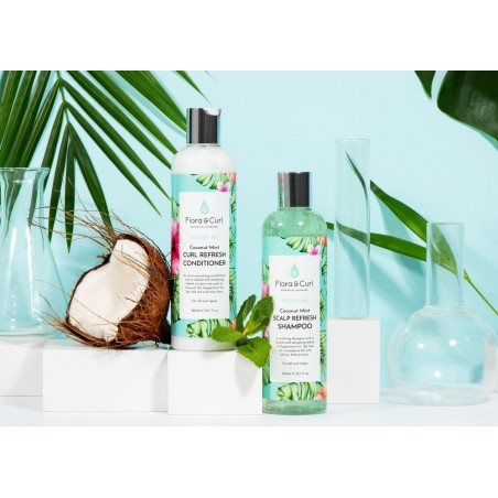 Acondicionador Coconut Mint Curl Refresh Conditioner - Flora & Curl